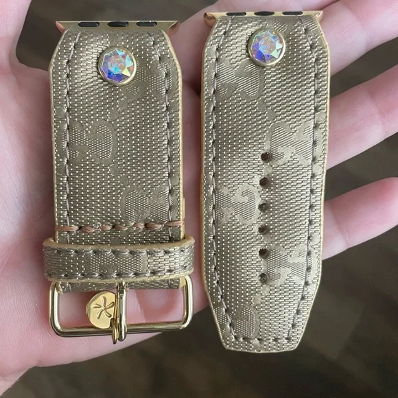 Upcycled GG Gold Imprime Watch Band - Picture 1 of 4